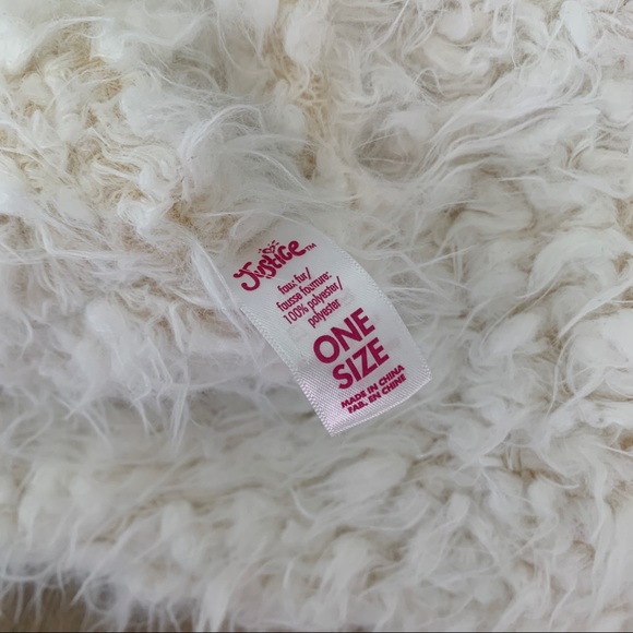 Justice Faux Fur Infinity Scarf & Unicorn Knit Beanie - Picture 5 of 7